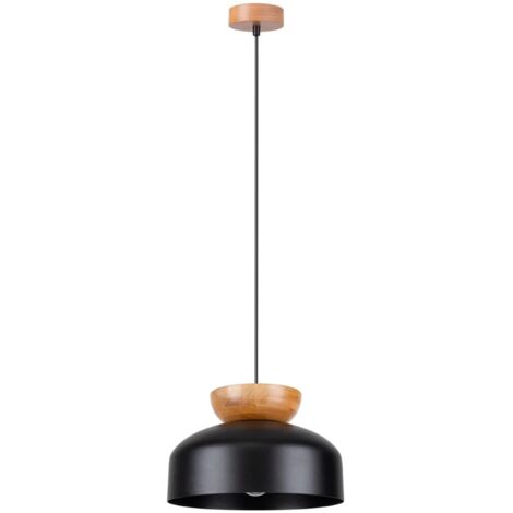 Lámpara colgante Aszo negro