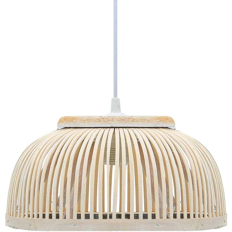 

Lámpara colgante bambú 37x15,5 cm 40 W semicírculo E27