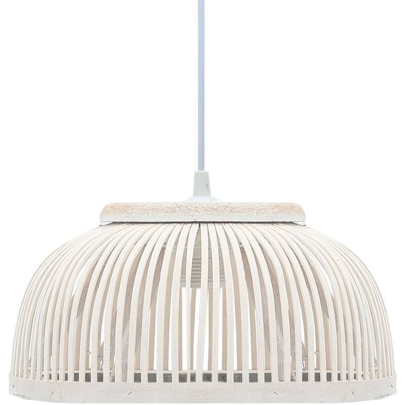 

Lámpara colgante bambú 37x15,5 cm 40 W semicírculo E27