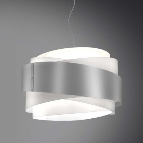Lámpara colgante BEA cinco luces Plata diámetro 60x h38 cm