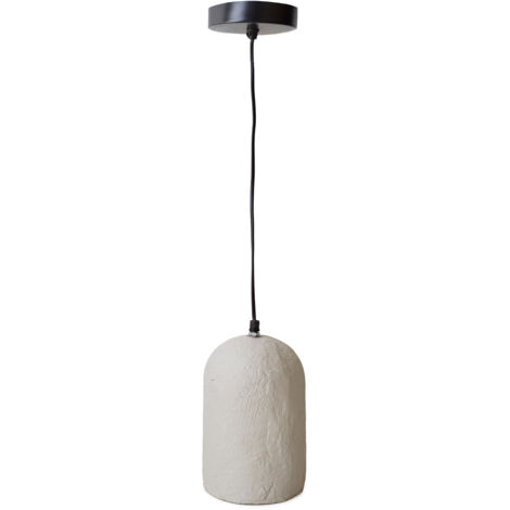 LÁMPARA COLGANTE BEIGE ESTILO WABISABI 20x20x30CM
