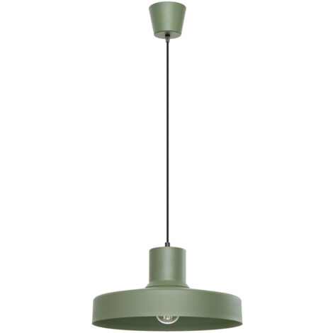 Lámpara colgante Bilo verde oliva acero 1xE27  35cm Sollux