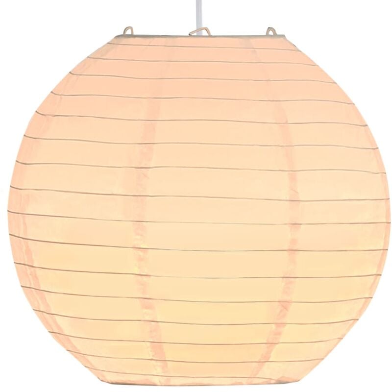

vidaXL Lámpara colgante blanca E27 Ø30 cm - Blanco