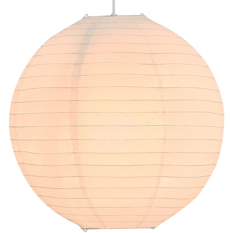 

vidaXL Lámpara colgante blanca E27 Ø45 cm - Blanco