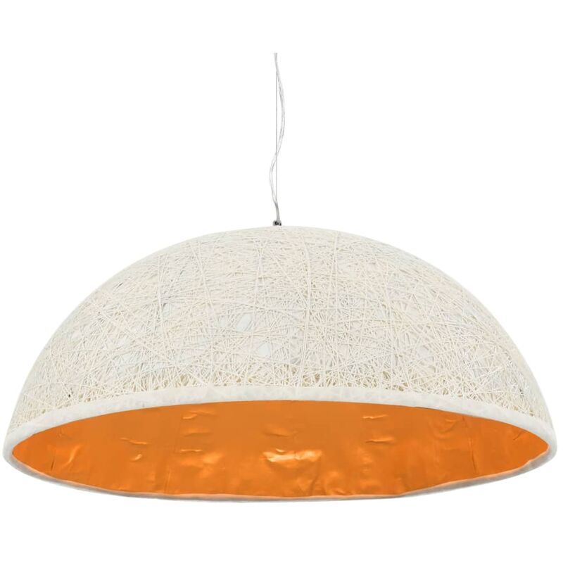 

vidaXL Lámpara colgante blanco y dorado E27 Ø70 cm - Multicolor