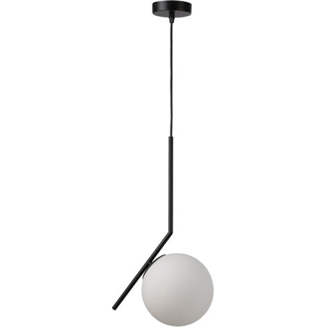 Lámpara Colgante Bola Cristal "HERMI" - E27 - Negro