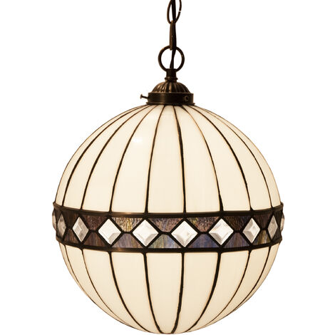 Lámpara Colgante bola Tiffany diámetro 30cm Serie Ilumina 291199
