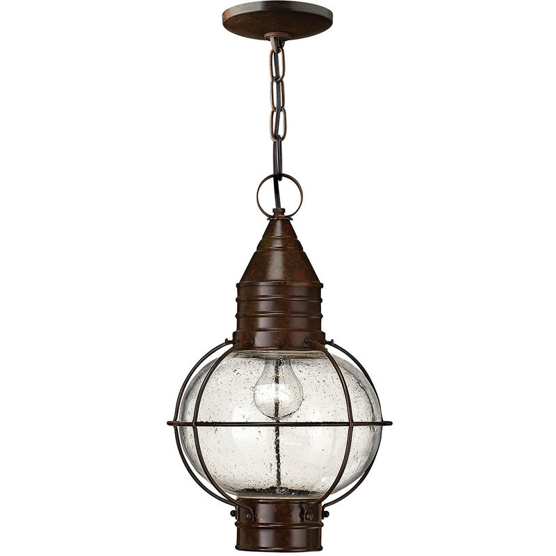 

Elstead Cape Cod - 1 lámpara de cadena de techo para exteriores ligera Sienna Bronze, E27