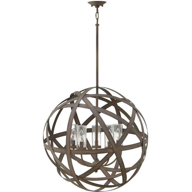 

Elstead Carson - Lámpara colgante de techo exterior de 5 luces Hierro IP44, E14