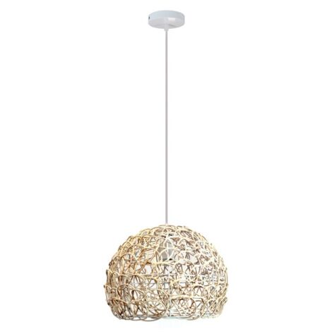 Lámpara colgante Cebu 1xE27 de ratán de 30cm