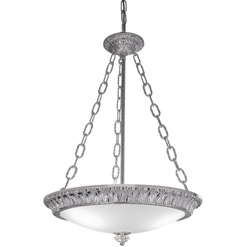 Kolarz - milady Plafón Colgante Cilíndrico Cristal 3 Luces Cromo