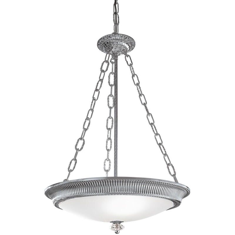Kolarz - milord Plafón Colgante Cilíndrico Cristal 3 Luces Cromo