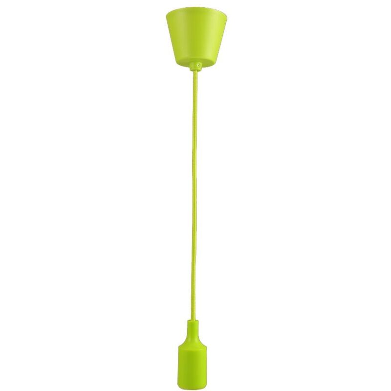 

Lampara colgante base, cable y portamparas verde E27 - Jandei