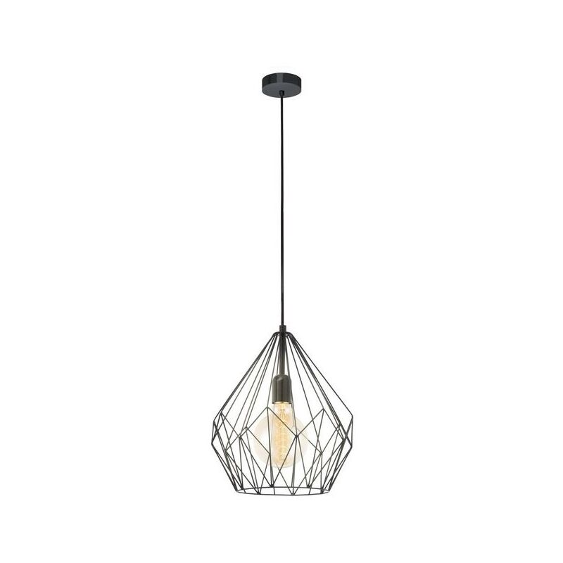 

Lámpara colgante Eglo con jaula de metal negro 220-240 V IP20 | negro