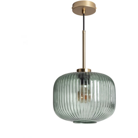 Lámpara Colgante Cristal Edwin Verde
