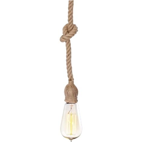 Cable de lámpara de techo, 1 juego de cordeles, enchufe retro, vintage,  lámpara colgante, cuerda de cuerda, cuerda de luz industrial, cuerda de  luz
