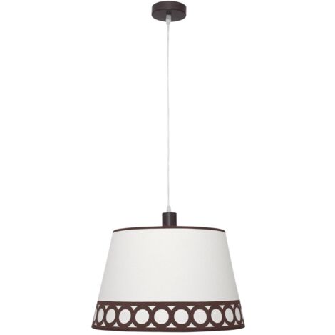 Lampara Colgante Dalia 1xe27 Beis/marron de FABRILAMP.