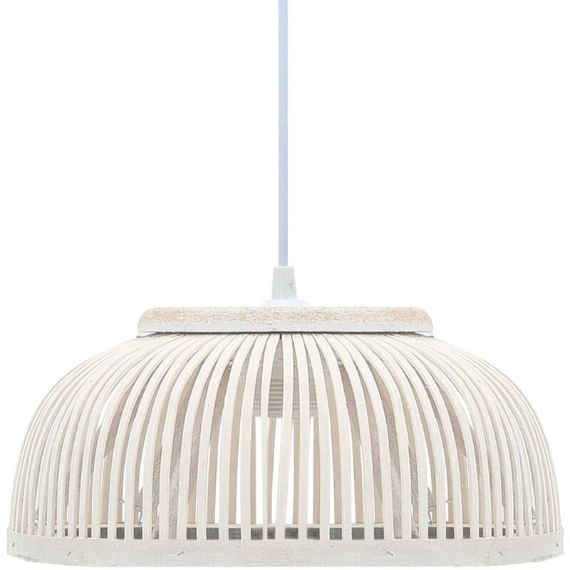

Lámpara colgante de bambú 40 W 30x12 cm semicírculo E27