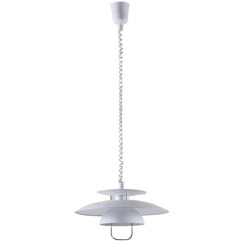 

Lindby - Lámpara colgante de cocina Nadija en blanco