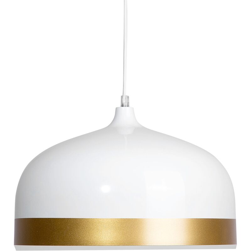 

Lámpara colgante de color blanco/dorado PARINA