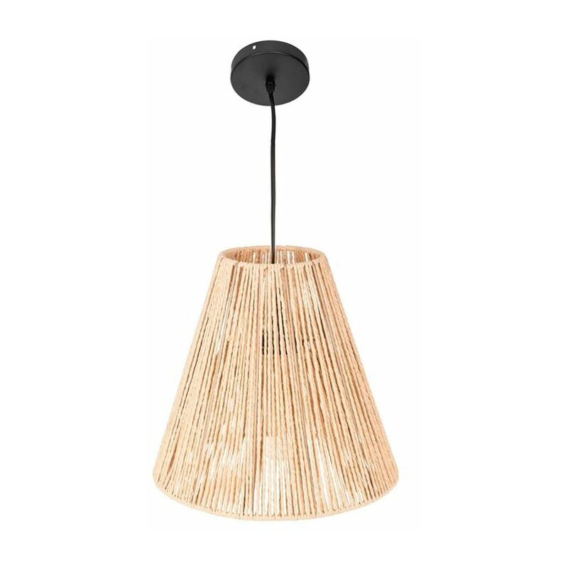 

JJA - Lámpara colgante de cuerdas cono E27 40W Etnik