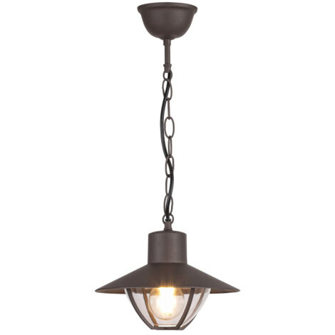Lámpara colgante de exterior 1xE27 Almada Marrón 7885 Rabalux