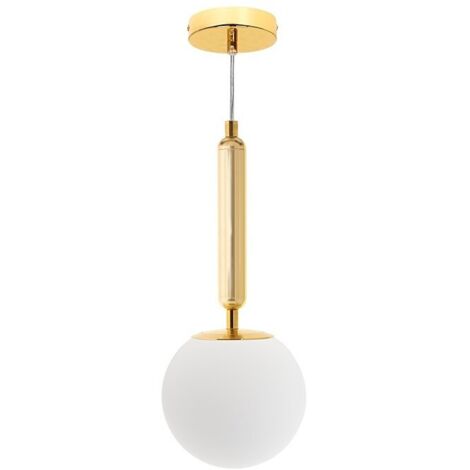 Lampara Colgante de la serie AIMEE metal acabado dorado INTELUSA