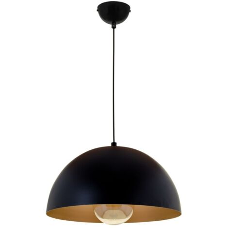 Lámpara Colgante de metal acabado Negro modelo GASPAR de INTERLUSA