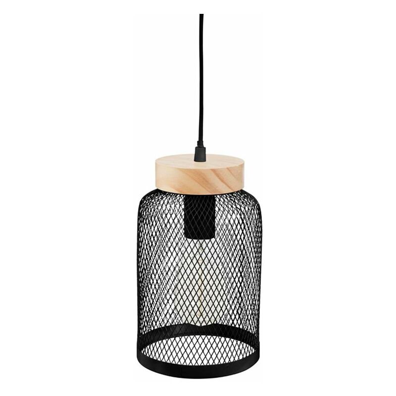 

JJA - Lámpara colgante de metal rejilla 15cm 40W E27