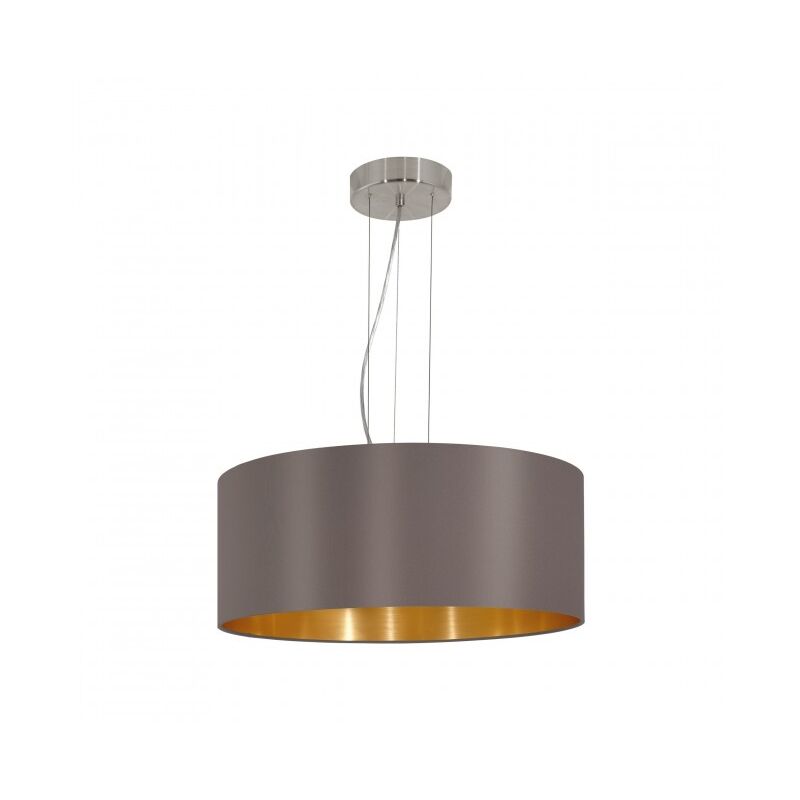 

Lámpara colgante de metal y tela con altura regulable 220-240 V IP20 | Tessuto