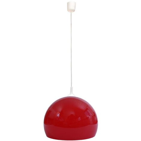 Lámpara colgante de suspensión pantalla diámetro 40 cm plástico rojo 040008415