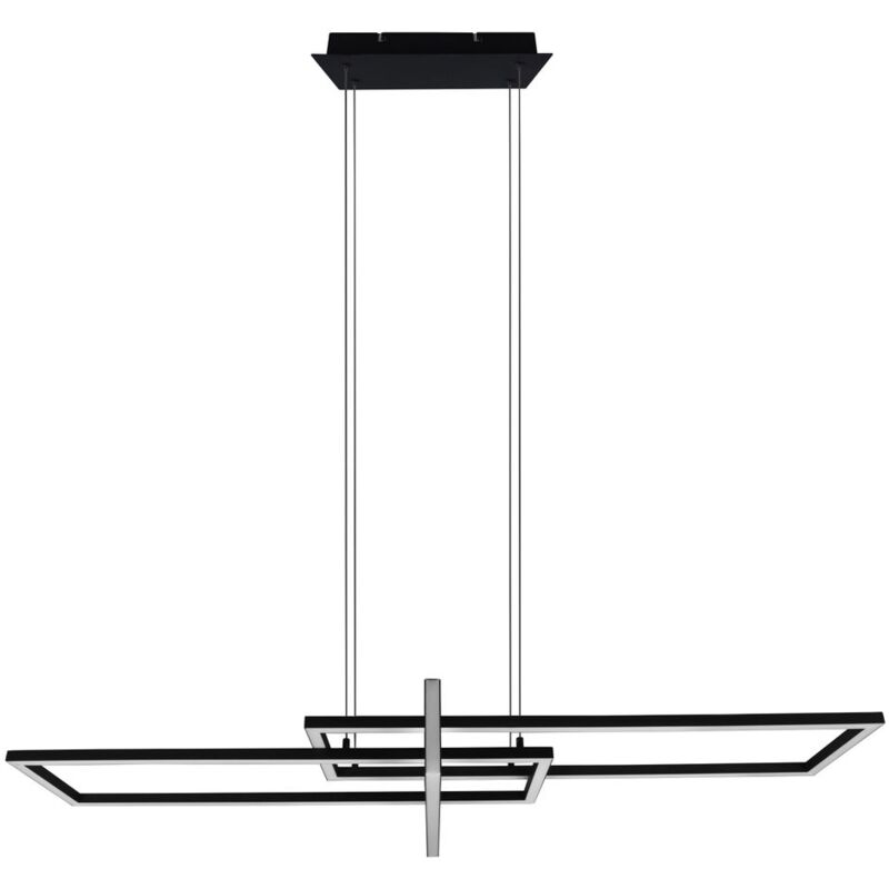 

Lámpara colgante de techo de diseño LED negro mate iluminación para sala de estar lámpara colgante regulable mediante interruptor de luz