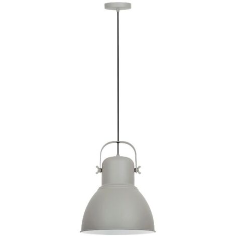 Lámpara Colgante de Techo de Metal Gris - Estilo y Sofisticación para tu Hogar