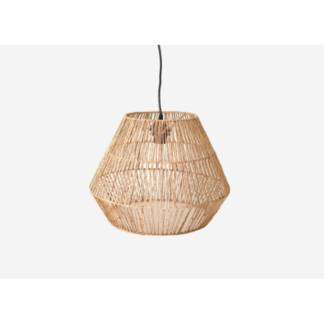 LÁMPARA  COLGANTE DE TECHO DE YUTE Ø40X30CM