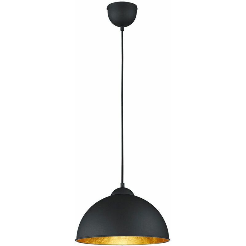 

Lámpara colgante de techo DIMMABLE lámpara colgante con control remoto para sala de estar oro negro en un juego que incluye bombillas LED RGB