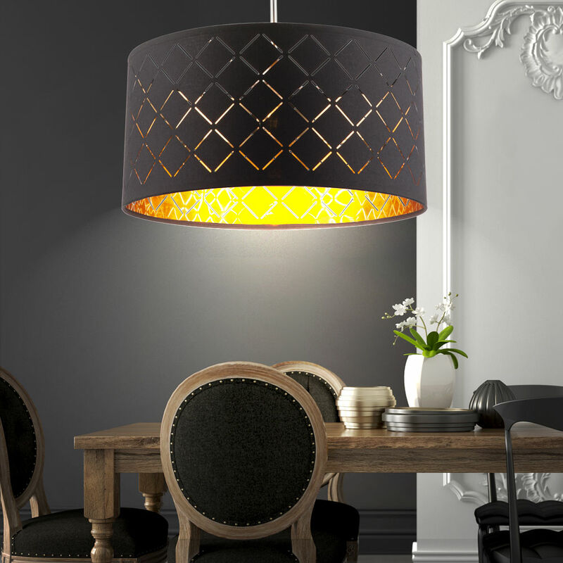 

Lámpara colgante de techo GOLD NEGRO living comedor iluminación lámpara colgante