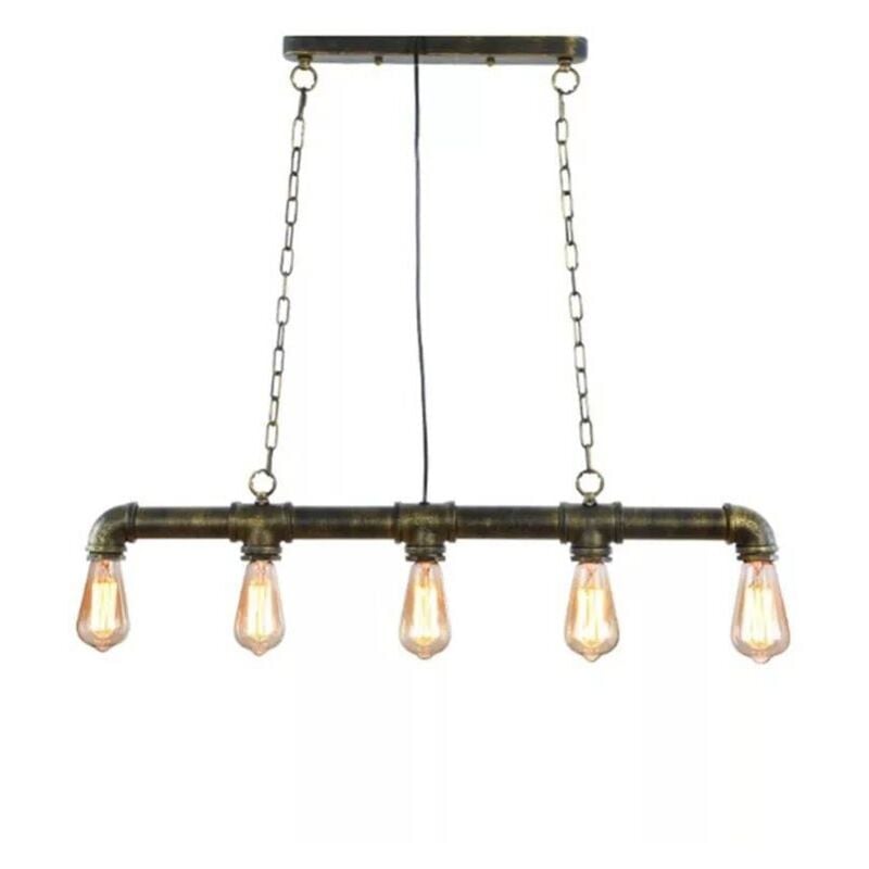 

Lámpara colgante de tubería vintage 'COPPER'