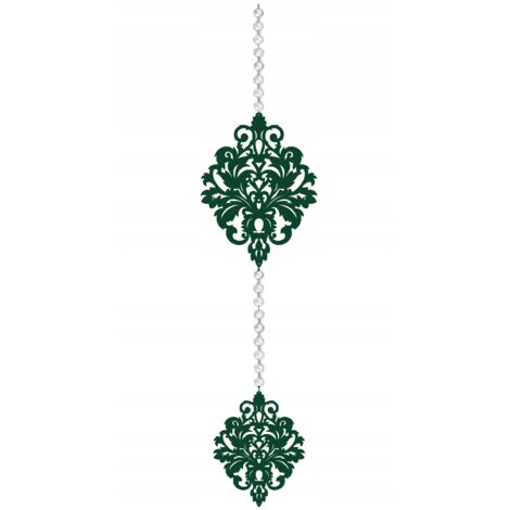 Lámpara colgante decorativa perforada Z16 GARLAND GLAMU, verde.