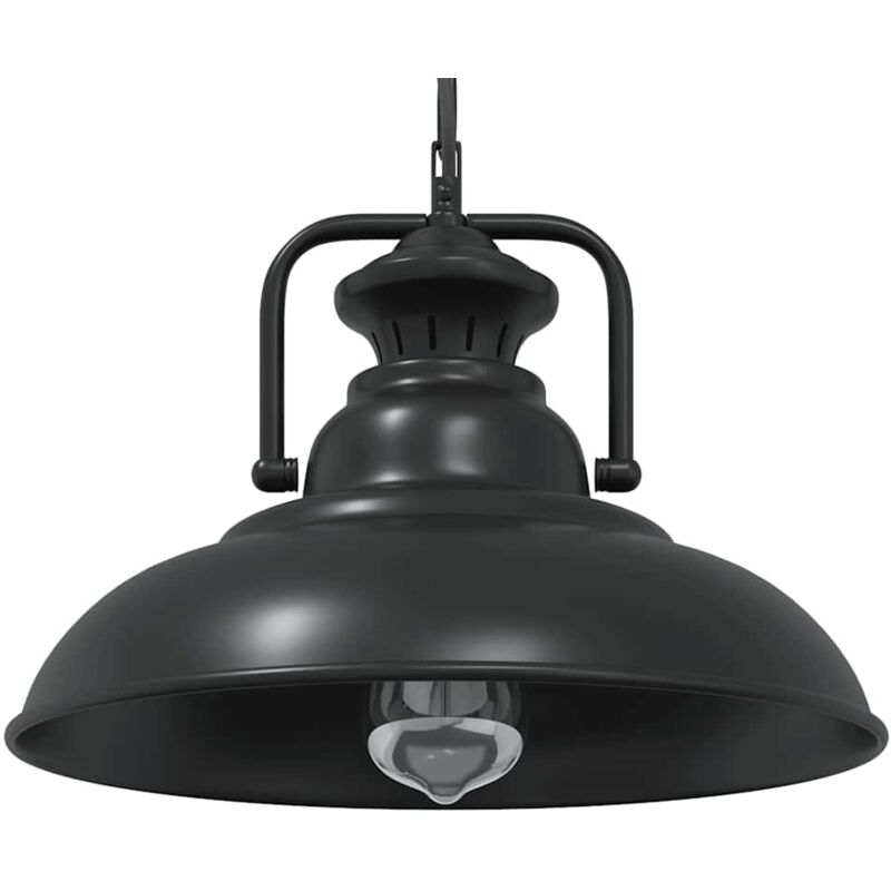 Lámpara colgante E27 negra ø 31 cm Hierro Vidaxl