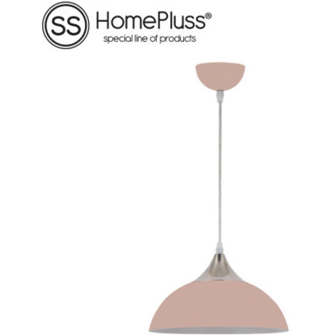 Lampara colgante E27 Rosa