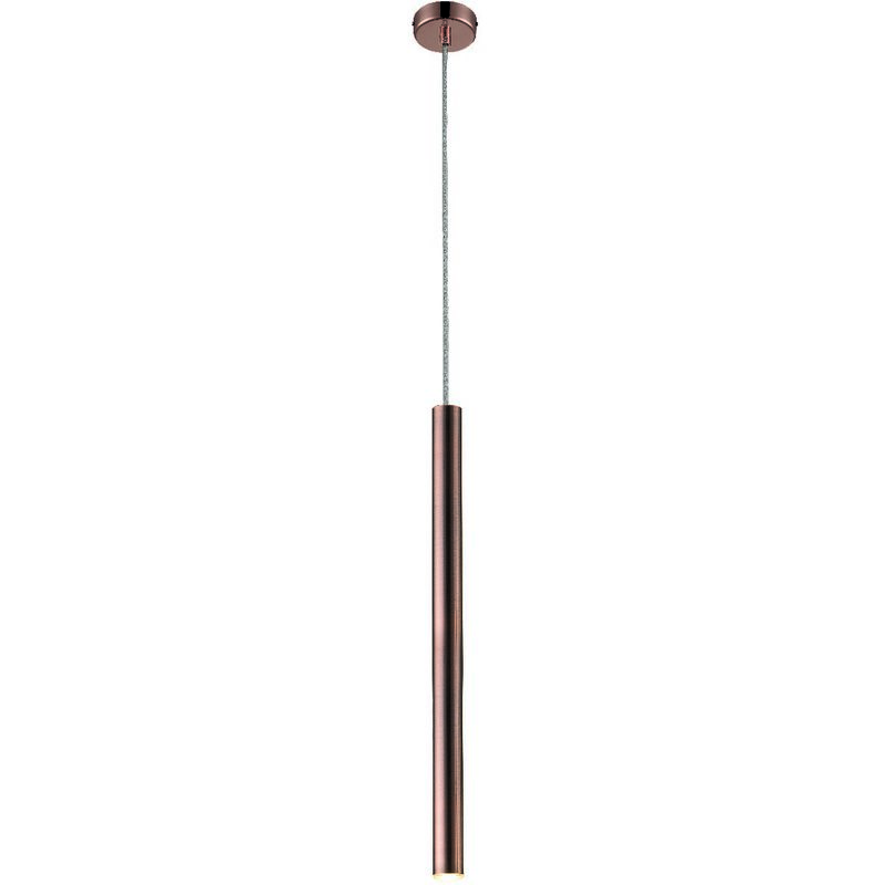 

Lampara Colgante Elliot - Lampara de arana - de techo - Cobre en Acero, 8 x 8 x 140 cm, 1 x LED, 5W, 450 LM , 3000K