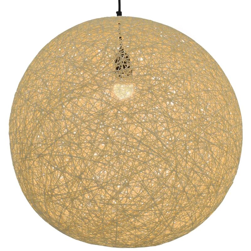 

Lámpara colgante esférica color crema E27 55 cm