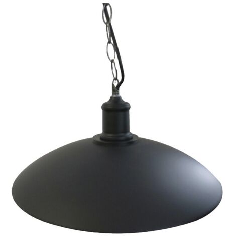Lámpara Colgante Estilo Industrial con Tulipa Negra de Metal