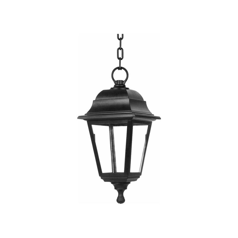 

Lámpara colgante Exterior Albahaca 1xe27 Negro Ip44policarbonato Regx15x15