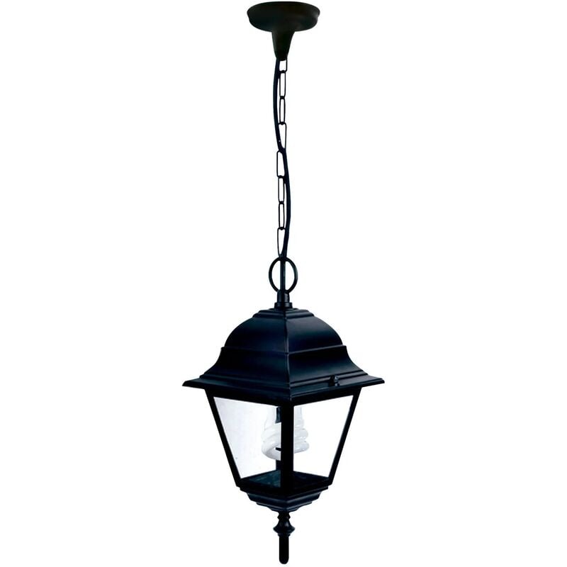 

Lúzete - Lámpara Colgante Exterior Figaro Negro