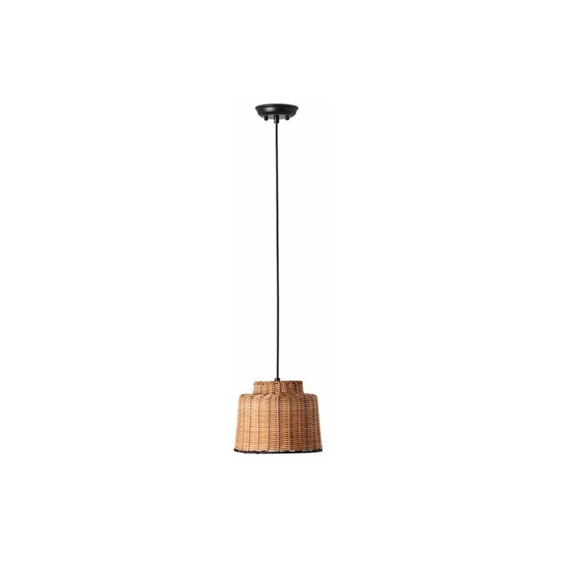 

Lampara colgante Faro Barcelona Saipan 65134-76 Negro/Ratan