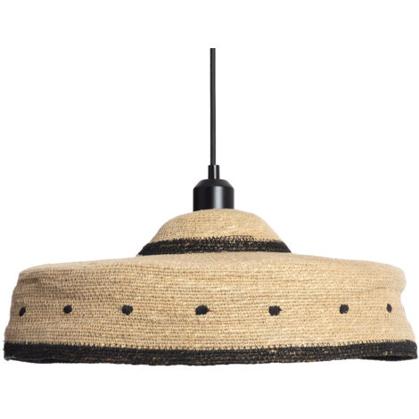 EFECTOLED Lámpara Colgante Fibras Naturales Arya ILUZZIA Naranja