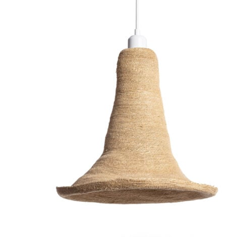 EFECTOLED Lámpara Colgante Fibras Naturales Kavita ILUZZIA Textil Natural