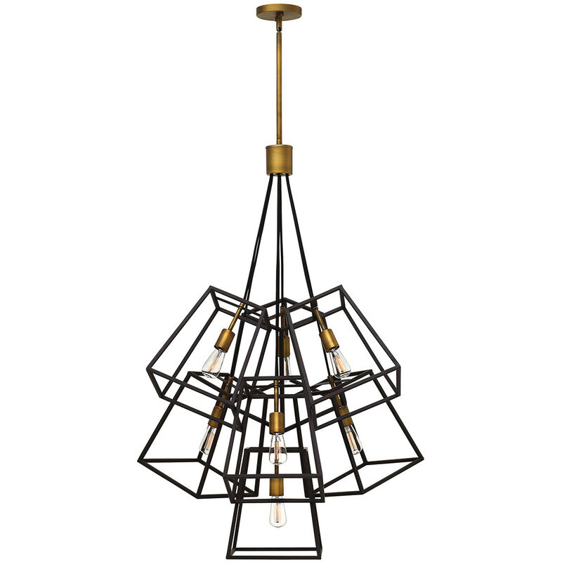 

Elstead Fulton - Lámpara de araña de 7 luces con acabado en bronce, E27