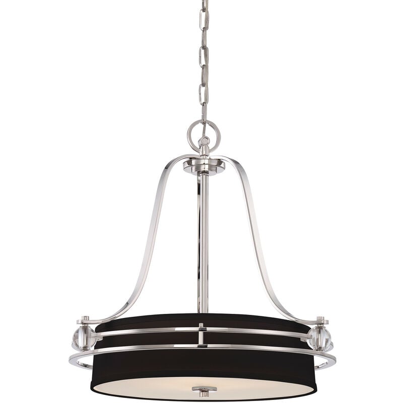 

Elstead Gotham - Lámpara colgante de techo con 4 luces Imperial Silver, E27
